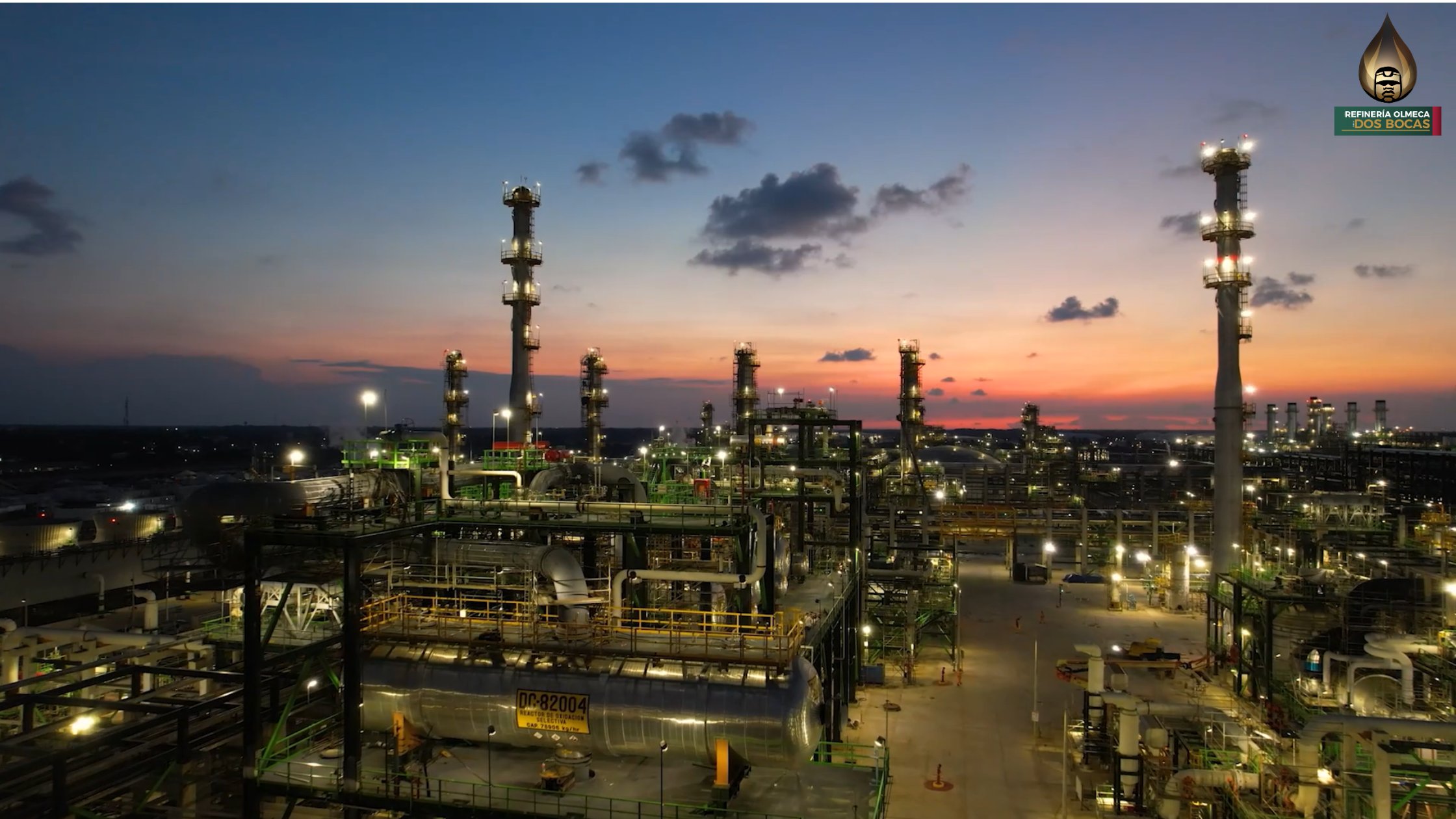 Refinería Olmeca alcanzará su máxima capacidad con 340 mil barriles diarios