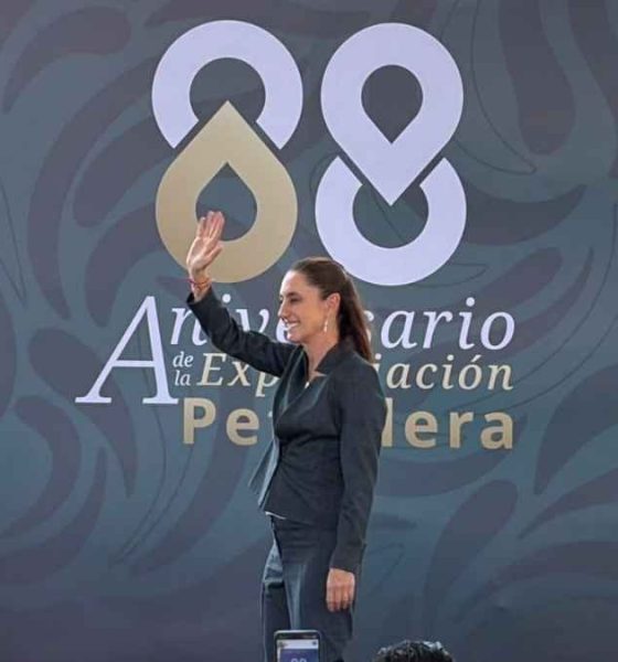 Sheinbaum celebra expropiación petrolera en Pueblo Viejo